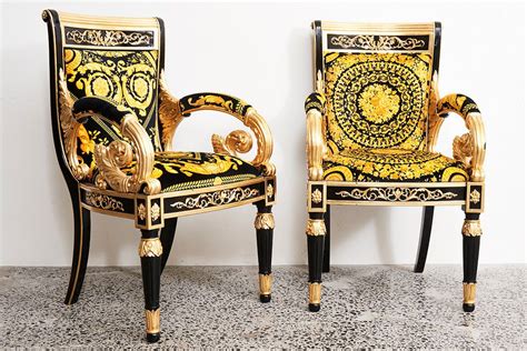 versace chair covers|Versace dining chairs.